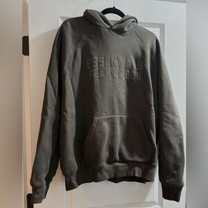 🩶 Fear of God ESSENTIALS Hoodie — Gray | Minimal Streetwear Aesthetic 🩶